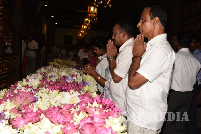 A Religious Ceremony at the Temple of Sacred Tooth