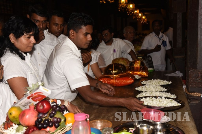A Religious Ceremony at the Temple of Sacred Tooth