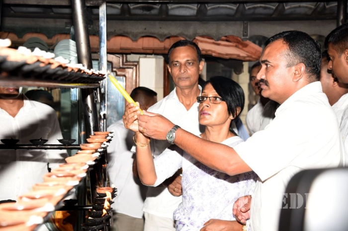 A Religious Ceremony at the Temple of Sacred Tooth