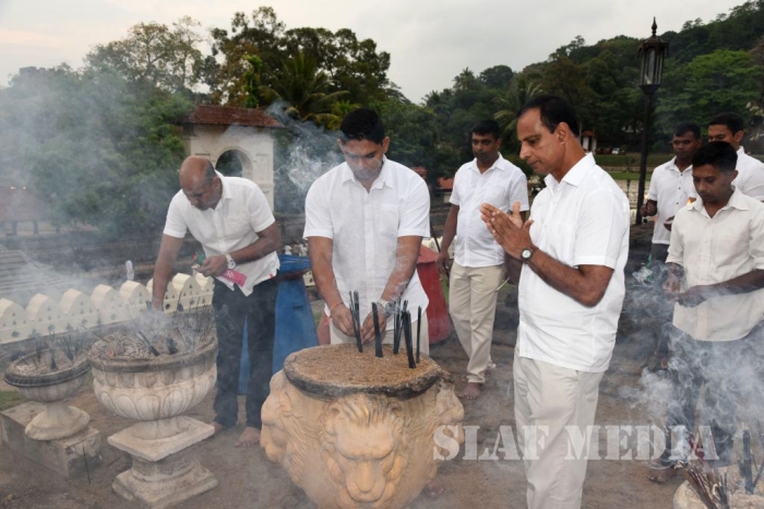 A Religious Ceremony at the Temple of Sacred Tooth