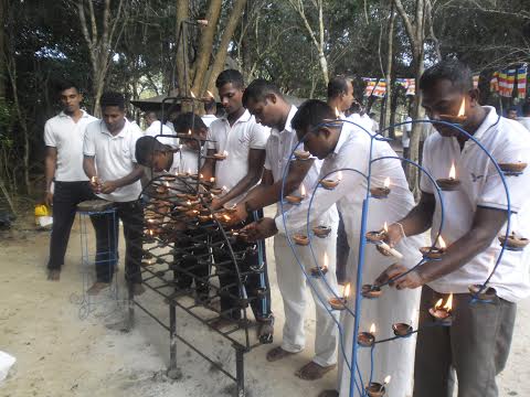 A Religious ceremony at the SLAF CTS Vanni