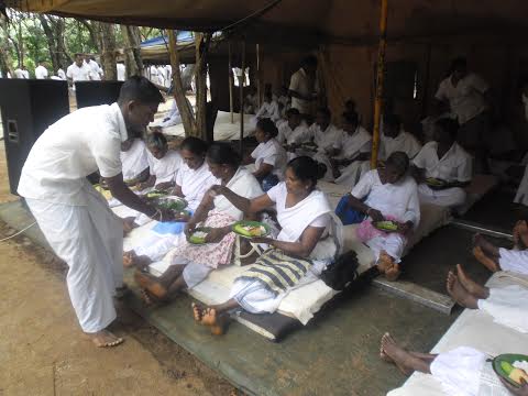 A Religious ceremony at the SLAF CTS Vanni