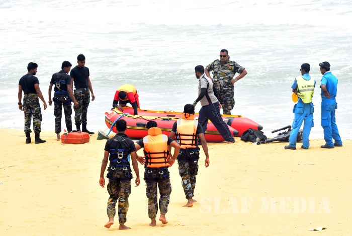 Real Time Sea Rescue Training at Panadura Beach