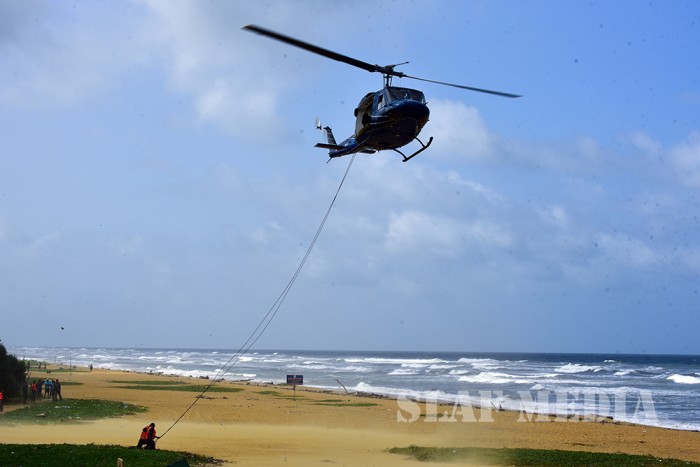 Real Time Sea Rescue Training at Panadura Beach