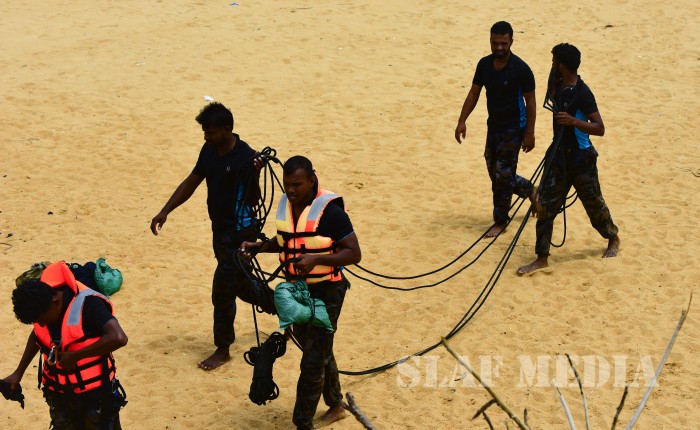 Real Time Sea Rescue Training at Panadura Beach