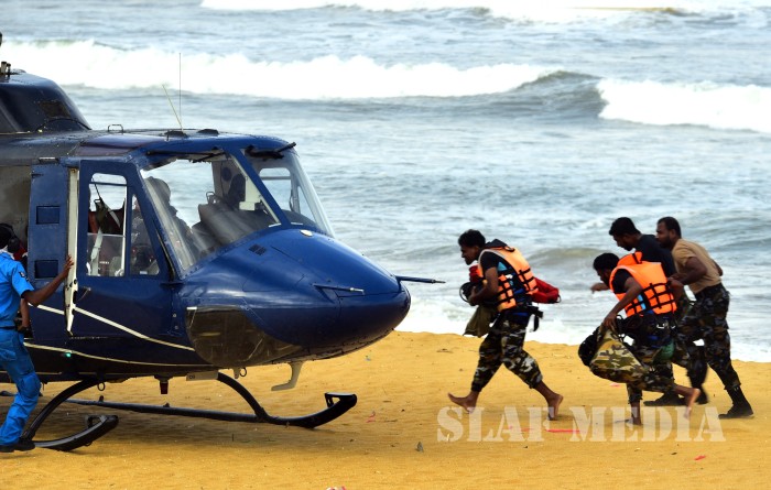 Real Time Sea Rescue Training at Panadura Beach