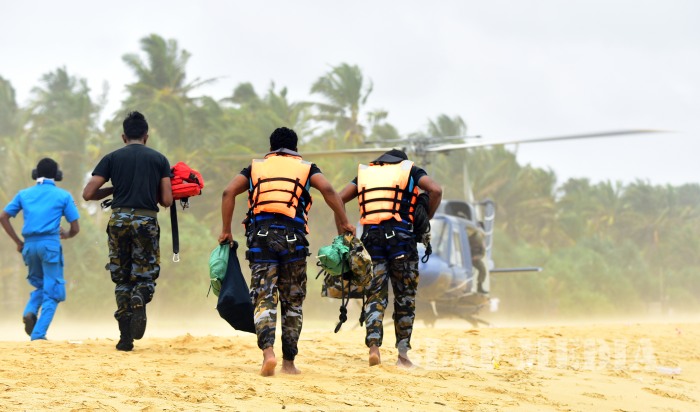 Real Time Sea Rescue Training at Panadura Beach
