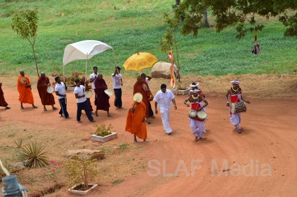 All Night Pirith Chanting and Alms Giving at SLAF Morawewa