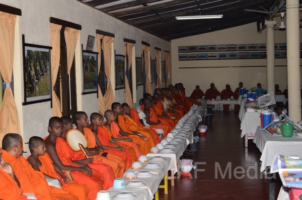 All Night Pirith Chanting and Alms Giving at SLAF Morawewa