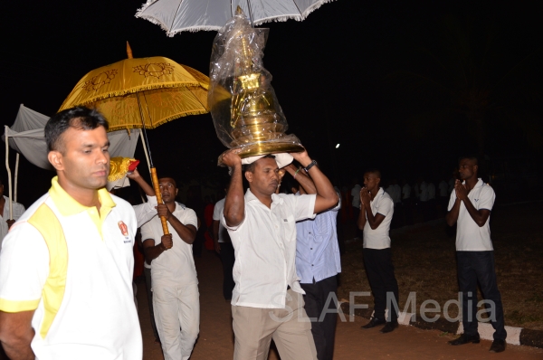 All Night Pirith Chanting and Alms Giving at SLAF Morawewa
