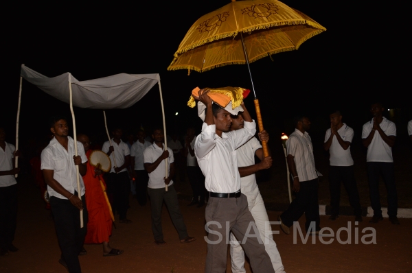All Night Pirith Chanting and Alms Giving at SLAF Morawewa