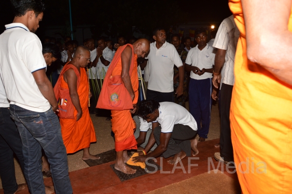All Night Pirith Chanting and Alms Giving at SLAF Morawewa