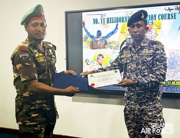 RSFTS SUCCESSFULLY CONDUCTS HELIBORNE OPERATION COURSE FOR LOCAL AND FOREIGN PERSONNEL