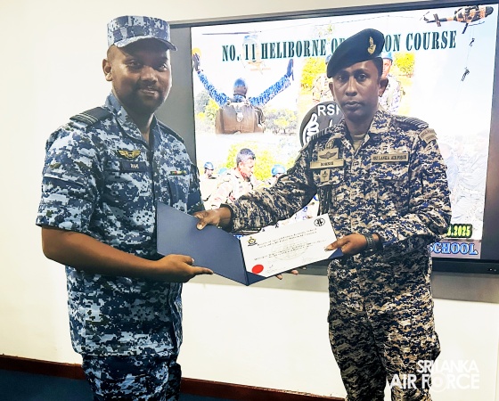 RSFTS SUCCESSFULLY CONDUCTS HELIBORNE OPERATION COURSE FOR LOCAL AND FOREIGN PERSONNEL