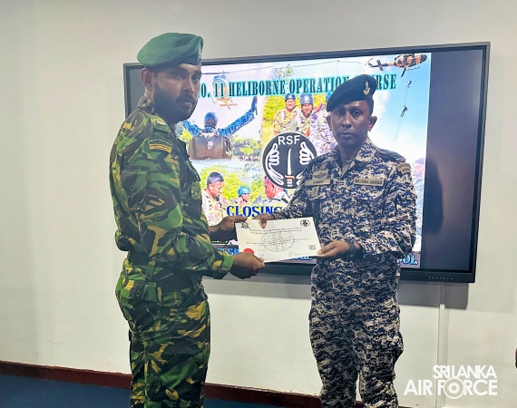 RSFTS SUCCESSFULLY CONDUCTS HELIBORNE OPERATION COURSE FOR LOCAL AND FOREIGN PERSONNEL