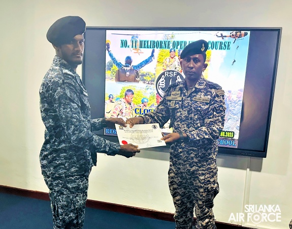 RSFTS SUCCESSFULLY CONDUCTS HELIBORNE OPERATION COURSE FOR LOCAL AND FOREIGN PERSONNEL