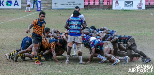 SLAF RUGBY PINS DOWN ARMY AT RATHMALANA GROUNDS