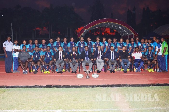 SLAF Wins Defence Services Rugby Championship 2016