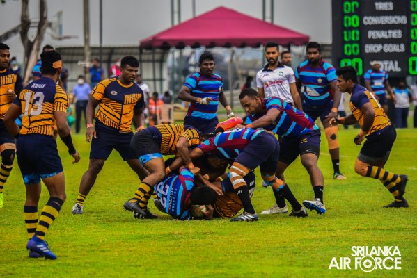 SLAF RUGBY PINS DOWN ARMY AT RATHMALANA