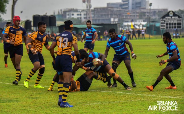 SLAF RUGBY PINS DOWN ARMY AT RATHMALANA