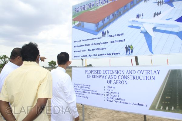 President Mahinda Rajapakse Inaugurates Batticaloa Airfield Project