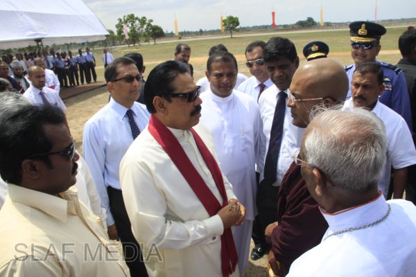 President Mahinda Rajapakse Inaugurates Batticaloa Airfield Project