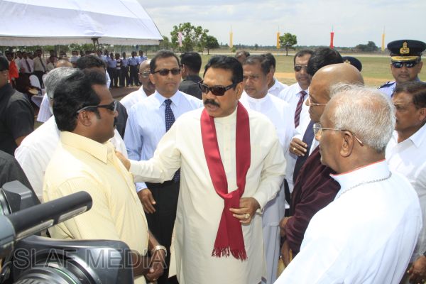 President Mahinda Rajapakse Inaugurates Batticaloa Airfield Project