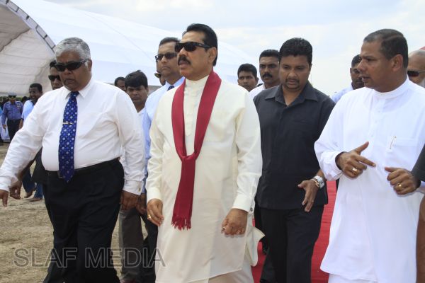 President Mahinda Rajapakse Inaugurates Batticaloa Airfield Project