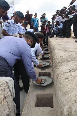 President Mahinda Rajapakse Inaugurates Batticaloa Airfield Project