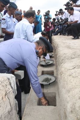 President Mahinda Rajapakse Inaugurates Batticaloa Airfield Project