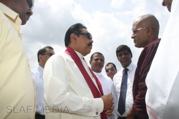President Mahinda Rajapakse Inaugurates Batticaloa Airfield Project