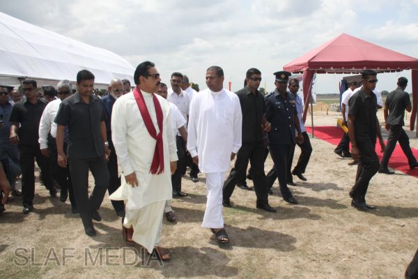 President Mahinda Rajapakse Inaugurates Batticaloa Airfield Project