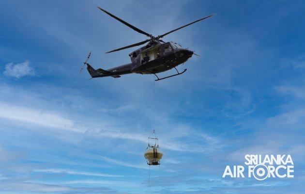SLAF SUCCESSFULLY PLACES FINIAL ON TOP OF THE SANDAHIRU SEYA