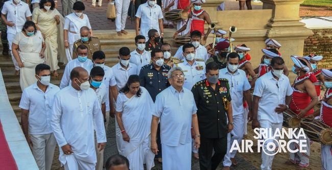 SANDAHIRUSEYA VESTED WITH MAHA SANGHA