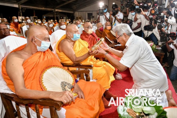 SANDAHIRUSEYA VESTED WITH MAHA SANGHA