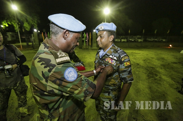 Medal Awarding Ceremony of Sri Lanka Aviation Contingent - UNMISS