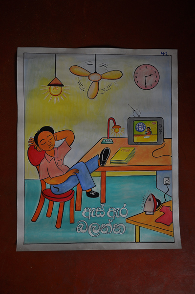 “Saving Electricity” Poster Competition At SLAF Base Katunayake