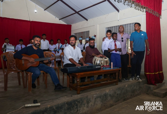SLAF SEVA VANITHA UNIT FACILITATES MUSICAL DREAM FOR A DESERVED SCHOOL WITH WAYO BAND'S GENEROUS CONTRIBUTION