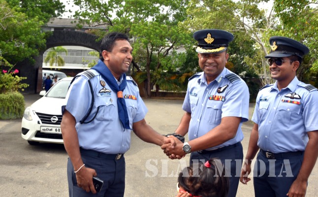 Air Scout Badge Awarding Ceremony at SLAF Base Rathmalana