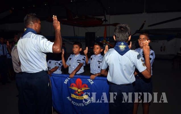 Air Scout Badge Awarding Ceremony at SLAF Base Rathmalana