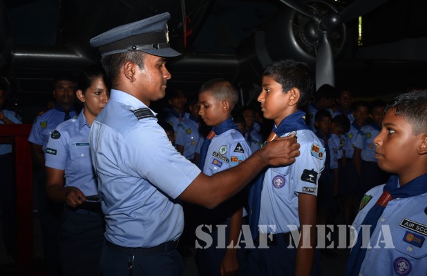 Air Scout Badge Awarding Ceremony at SLAF Base Rathmalana