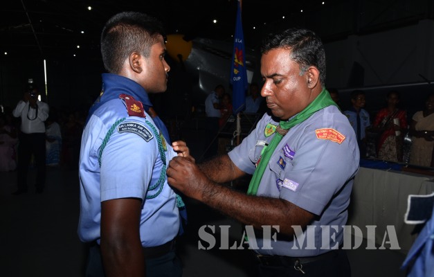 Air Scout Badge Awarding Ceremony at SLAF Base Rathmalana