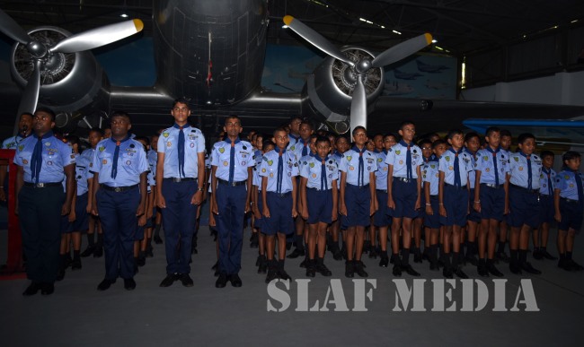 Air Scout Badge Awarding Ceremony at SLAF Base Rathmalana