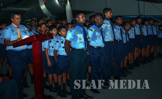 Air Scout Badge Awarding Ceremony at SLAF Base Rathmalana