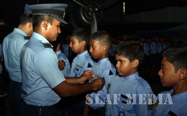 Air Scout Badge Awarding Ceremony at SLAF Base Rathmalana