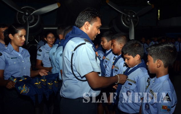 Air Scout Badge Awarding Ceremony at SLAF Base Rathmalana