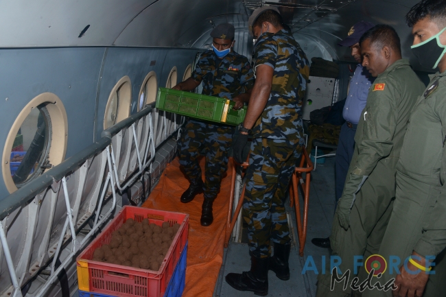 SLAF CONDUCTS FOURTH AERIAL SEED BOMBING OPERATION