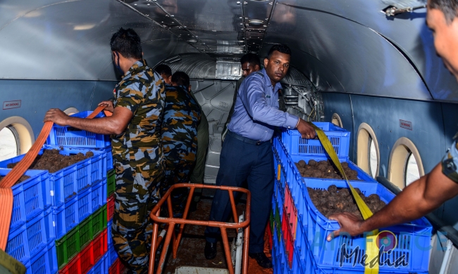 SLAF CONDUCTS FOURTH AERIAL SEED BOMBING OPERATION