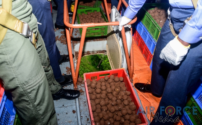 SLAF CONDUCTS FOURTH AERIAL SEED BOMBING OPERATION