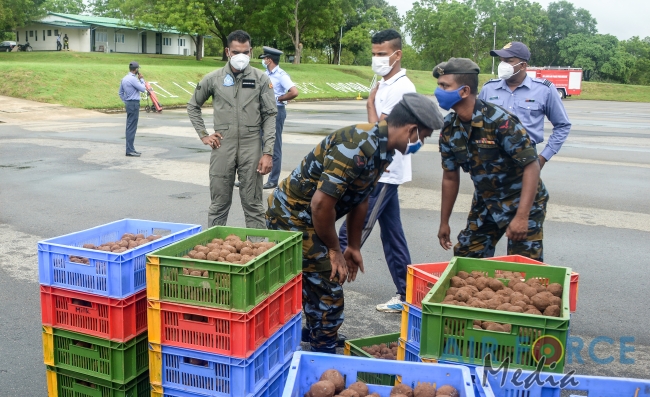 SLAF CONDUCTS FOURTH AERIAL SEED BOMBING OPERATION